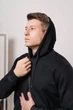 Мужской спортивный костюм на молнии с капюшоном демисезонный DOPE 0001 L Черный (DP-0001/01 D ) - изображение 3