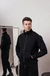 Мужской спортивный костюм на молнии без капюшона демисезонный DOPE 0002 M Черный (DP-0002/01 C ) - изображение 2