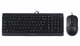 Клавіатура+миша A4Tech F1512 Black USB - изображение 1