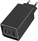 Пристрій зарядний мережевий ColorWay GaN3 Pro Power Delivery (USB-A + 2 USB TYPE-C) (65W) чорний (CW-CHS039PD-BK) - зображення 2