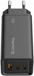 Пристрій зарядний мережевий ColorWay GaN3 Pro Power Delivery (USB-A + 2 USB TYPE-C) (65W) чорний (CW-CHS039PD-BK) - зображення 3