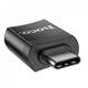 Адаптер OTG USB-C на USB — Hoco UA17 016 — чорний - зображення 3