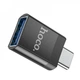 Адаптер OTG USB-C на USB — Hoco UA17 016 — чорний - зображення 4