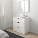 Комод Ikea (Ікея) NORDLI , Колір Білий 692.394.95 - изображение 2