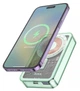 Универсальная мобильная батарея Power Bank Hoco Q14A (10000mAh) / беспроводная зарядка MagSafe 7.5W / Type-C (PD/20W) / (бирюзовый) - изображение 1