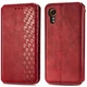 Чохол Deexe Rhombus Wallet для Samsung Galaxy Xcover 7 (G556) - Red - зображення 1