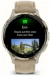 Смарт-часы Garmin Soft Gold Stainless Steel Bezel with French Gray Case and Leather Band (includes French Gray silicone band) (010-02785-55) - изображение 2