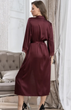 Длинный атласный халат Mia-Amore 7109/1 46(L) Бордовый - изображение 3