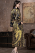 Длинный шелковый халат Mia-Amore 3499 4XL/5XL Принт - изображение 2
