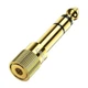 Переходник 6.35мм-3.5мм UGREEN Audio mini-jack 3.5mm Female to jack 6.35mm Male. Gold - изображение 1