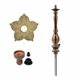 Шахта для кальяну KARMA HOOKAH модель 3.1 line bronze чорна блюдце lotus - изображение 1