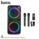 Портативная колонка караоке Hoco DS42 plus 30W с RGB подсветкой Черный - изображение 6