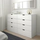 Комод Ikea (Ікея) NORDLI , Колір Білий 292.395.05 - изображение 2
