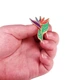 Брошь-значок BROCHE бижутерия Цветы Райская птица разноцветная BRGV114133 - изображение 2