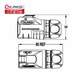 Герметичный разъем Cnlinko LP-20, 9 pin, 5A, 250V - изображение 5