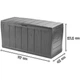 Ящик-скринька Keter Sherwood Storage Box 270 л антрацит 230415 - зображення 4