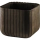 Горшок для цветов Keter Cube Planter M коричневый 229533 - изображение 1