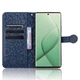 Чехол Deexe Rhombus Book для TECNO Spark 20 Pro+ - Dark Blue - изображение 2