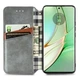 Чохол Deexe Rhombus Wallet для Motorola Edge 40 - Grey - зображення 2