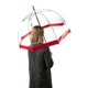 Жіноча парасолька-тростина прозора Fulton Birdcage-1 L041 Red (Червоний) - зображення 10