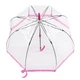 Жіноча парасолька-тростина прозора Fulton Birdcage-1 L041 Pink (Рожевий) - зображення 2