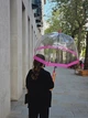 Жіноча парасолька-тростина прозора Fulton Birdcage-1 L041 Pink (Рожевий) - зображення 12