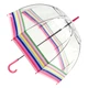Жіноча прозора парасолька-тростина Fulton Birdcage-2 L042 Colour Burst Stripe (Кольорові смуги) - зображення 1