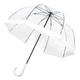 Жіноча парасолька-тростина прозора Fulton Birdcage-1 L041 White (Білий) - зображення 3