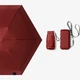 Мини-зонт Lesko 191T Burgundy карманный с чехлом капсулой - изображение 7