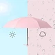 Мини-зонт женский Lesko 190T Pink карманный с чехлом капсулой - изображение 3