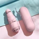 Мини-зонт женский Lesko 190T Pink карманный с чехлом капсулой - изображение 6