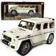 Машинка металева Mercedes-Benz G63 AMG Гелінтваген мерседес білий 1:24 світло, інерція, відчиняються двері, багажник, капот, 22*8*9,5см (AP-1834) - зображення 1