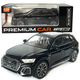 Машинка металлическая Audi Q5 Ауди черная 1:24 звук свет инерция откр двери багажник капот резиновые колеса 20*8,5*8см (AP-2014) - изображение 1