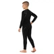 Рашгард подростковый футболка компрессионная Zelart J02 размер 3XS (110-120см) Black-Grey - изображение 6