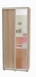 Шафа-купе дводверна Алекса 100*45*250 см Дуб Сонома 2 двері ДСП + Дзеркало - зображення 1