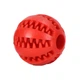 Інтерактивний м'яч для собак Dog Treat Toy Ball, Medium red - зображення 2