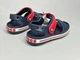 Детские кроксы босоножки Crocs Crocband C9 25-26 синий/красный - изображение 2