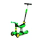 Самокат трехколесный 3 в 1 Best Scooter BS-30802 со светом, сидением и родительской ручкой, желто-зеленый - изображение 2