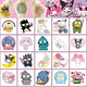 Временные переводные тату Куроми, аниме (Kuromi ) геншен, манги, hello kitty, Санрио Китти, Мелоди 20шт (AN)32228 - изображение 1