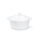Кастрюля для подачи с крышкой Fissman Horeca из фарфора 13х6см/0.34 л (14163) - изображение 1