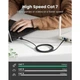 Патч-корд Ugreen мережевий кабель 10 Гбіт/с 600 МГц сумісний зі Smart TV, Switch плоский 3 м Black (NW189) - зображення 2