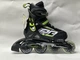Комплект дитячий (роликові ковзани, шолом, захист) Rollerblade SPITFIRE CUBE 33-36.5 Black/green - изображение 7