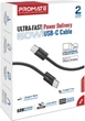 Кабель Promate EcoLine-CC200 USB-C to USB-C 60W Power Delivery 2 м Black (ecoline-cc200.black) - изображение 7