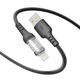 Кабель для зарядки и обмена данными USB YOKI YK-CY23 CYBER Series USB/Lightning 12W (2.4A/5V) 1.2m Черный - изображение 4