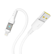Кабель для заряджання та обміну даними USB YOKI YK-CY23 CYBER Series USB/Lightning 12W (2.4A/5V) 1.2m Білий - зображення 6