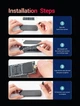 Зовнішня кишеня для M.2 SSD NVMe PCIe Type-C USB 3.2 Gen 2 (10 Гбіт/сек) металевий корпус RGB підсвітка - зображення 4