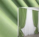 Комплект готовых штор VR-Textil Bruno № 960ш Cалатовый 150х270 см 2 шт (30-756) - изображение 1