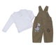 Костюм с полукомбинезоном для мальчика Kids LVN270611 80 см Хаки - изображение 1