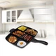 Секційна Сковорода Гриль Magic Pan Сковорідка 5 Секцій 32 x 28 см з антипригарним покриттям Чорний - зображення 4
