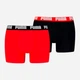 Набор трусов шорты мужской Puma Men Everyday Basic Boxer 2P 93832010 L 2 шт Red/Black (8720245556347) - изображение 1